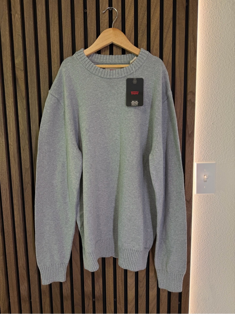 Levi's Light Gray Crewneck Sweater